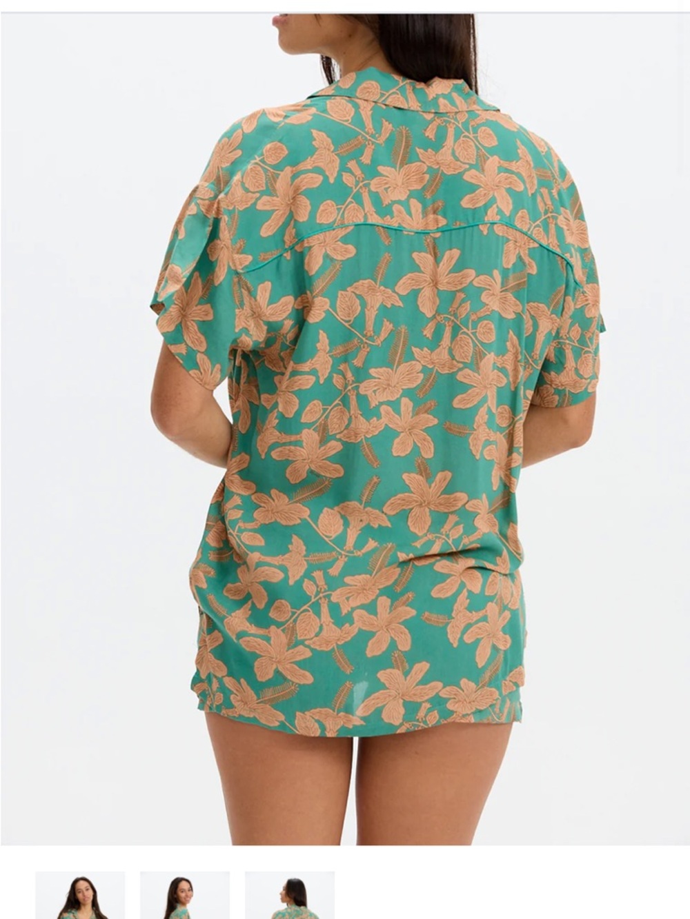 Benoa Swim Shirt Dress/Tropics - Picture 2 of 5